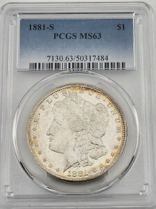1881-S MS 63 �����K����� PCGS �����X�^�[�g�i�[