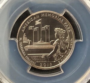 2019�N W �������� �A�����J���������A���������� �N�H�[�^�[ MS 66 PCGS 25�Z���g AMP