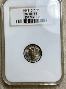 1941-D �}�[�L�����[�V���o�[�_�C�� NGC MS66 FB �g�[�j���O �t�@�b�e�B ���B���e�[�W �I�[���h�z���_�[
