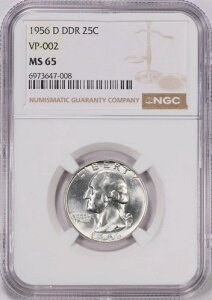 1956-D ���V���g����� �N�H�[�^�[ NGC MS-65 ���@���G�[�V���� DDR VP-002 �_�u���_�C���o�[�X