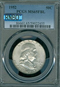 1952�N�t�����N���� �n�[�t�_���[ PCGS MS65 FBL MAC RNBO �܂��̓��C���{�[ 455�B