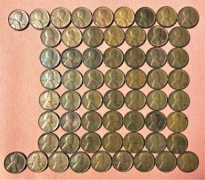 1909�N����1940�N�܂ł�60��ނ̏����Z���g�d�݁B���ׂẴR�C���̔N�ƃ~���g�}�[�N�͈قȂ�܂��B