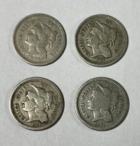 1865�N�A1866�N�A1867�N�A1868�N (#17692) 3C CN VG-VF �኱�̕s�����