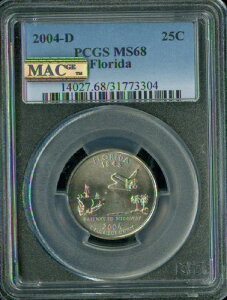 2004 D �t�����_ �N�H�[�^�[ PCGS MS68 PQ 2ND �ō����O���[�h MAC �X�|�b�g���X�B