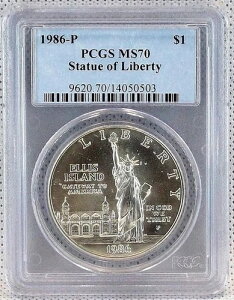 1986�N-P���R�̏��_�� �L�O�V���o�[�h�� PCGS MS 70 0503-