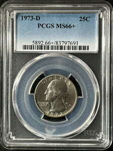 1973�N-D 25C ���V���g���N�H�[�^�[�h�� PCGS MS66+ 83797691-