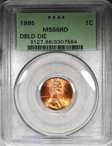 1995�N �_�u���_�C �T�[�t�F�X �����J�[���Z���g PCGS MS66RD OGH �I�[���h�O���[���z���_�[-