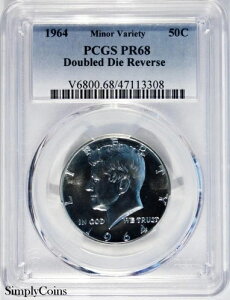 1964 DDR �P�l�f�B �V���o�[ 1/2 �h�� PCGS PR68 �v���[�t �_�u���_�C���o�[�X US #3308-