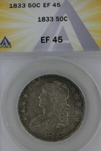 1833.50 ANACS EF 45 1800�N�� �L���b�v�o�X�g �n�[�t�h�� �~�X���o�e�B�o�X�g -