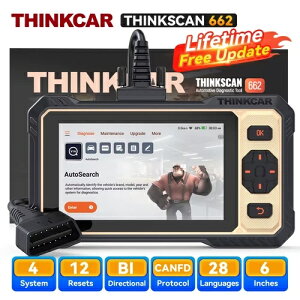 ���U�����A�b�v�f�[�g THINKCAR THINKSCAN 662 OBD2 �X�L���i�[ CANFD �o����