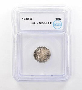 1949-S ���[�Y�x���g �_�C�� MS66 FB ICG ���������F *7532