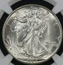 1937年 D ウォーキング リバティ ハーフ ダラー NGC MS 65 非常に滑らかでふっくらとしたホワイト ジェム グッド