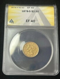 SASA 1878-S リバティ ゴールド 2.5 アナックス Xf40