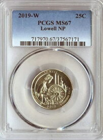 2019-W ローウェル NP クォーター 25セント PCGS MS67