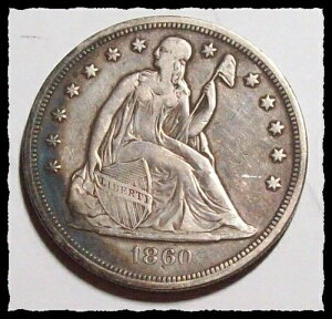 1860-O ���Ȍ^���R�̏��_�� �n�[�t�h�� �V���[�v�t�����o�e�B VF+/ XF #23D49 .900 �V���o�[