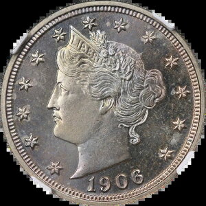 1906�N ���o�e�BV �j�b�P���v���[�t CAC �X�e�b�J�[ NGC PF66 �f���炵���O��