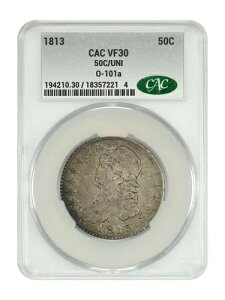 1813 50C CACG VF30 (Overton-101a, 50C/UNI) - �L���b�v�h�o�X�g�n�[�t�_���[