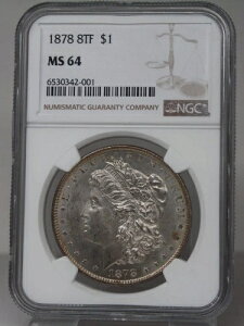 NGC MS64 1878 8TF �����K����� [123GRA]