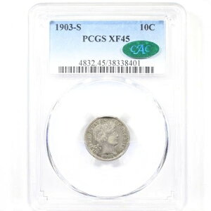 1903-S 10C PCGS/CAC XF45 - �o�[�o�[�_�C�� - �L�[�f�[�g