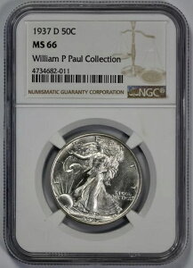 1937-D �E�H�[�L���O�E���o�e�B 50�Z���g �n�[�t�h�� NGC MS 66 �Z�~�v���[�t