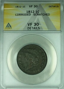 1812�N �N���V�b�N�w�b�h 1�Z���g 1C ANACS VF 30 �ڍ� ���H ������