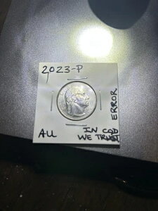 ERROR 2023 P Jovita Idar �N�H�[�^�[ ���A�R�C�� COD WE TRUST MINTING ERROR �I�t�@�[!