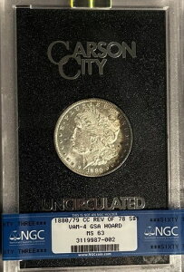 1880/79 CC Top-100 Vam-4 Rev. 78 GSA NGC MS63 ���[�K���V���o�[ �h��-