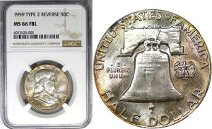 1959�N 50�Z���g NGC MS66FBL TYPE 2 REV �t�����N���� ~ �J���[���󏭂ȃo���G�[�V�����I�r�f�I