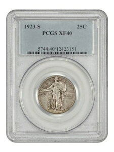 1923-S 25C PCGS XF40 - �X�^���f�B���O���o�e�B�N�H�[�^�[ - �󏭂ȓ��t