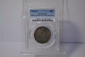 1844-O 50�Z���g �n�[�t�h�� PCGS F12 WB-22�AMPD FS-301 �_�u���f�C�g �A�����J�R�C��