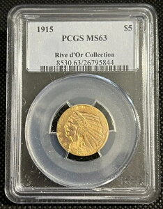 1915�N 5�h������ �C���f�B�A���E�����E�h�[���E�R���N�V���� MS63 PCGS 8530.63/26795844