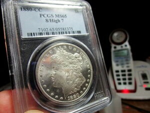 1880�N CC 8/High 7 �����K����� - PCGS MS 65 PCGS�F�� 05581375