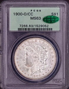 1900-O/CC �����K����� PCGS MS63 CAC - OGH �t���b�V�[�u���X�g�z���C�g PQ