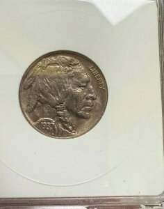 1937-D 3�{�r�C���f�B�A���w�b�h�o�b�t�@���[�j�b�P�� ~ 3�{�r ~ ANACS AU 53 �\�[�v�{�b�N�X