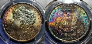 1884 O ���[�K�� �V���o�[ �_���[ $1 PCGS MS 65 �����X�^�[ ���C���{�[ �g�[�j���O!!!