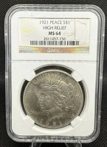 1921�N �n�C�����[�t�V���o�[�s�[�X�h�� 1�h�� NGC MS 64