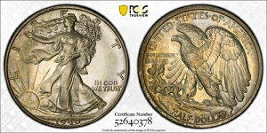 1940�N �v���[�t �E�H�[�L���O ���o�e�B �n�[�t �h�� PCGS PR-67+ PLUS CAC