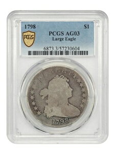 1798�N $1 PCGS AG03 (���[�W�C�[�O��) - �h���[�v�o�X�g�h�� - �o�X�g�h���^�R�C��