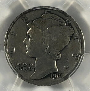 1916-D �}�[�L�����[�_�C���B10.00�h���BPCGS VG �ڍׁB���͓I�B
