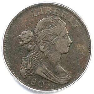 1803 S-252 R-2 PCGS VF30�uSm Date�ASm Frac�v�h���[�v�o�X�g���[�W�Z���g�R�C�� 1�Z���g