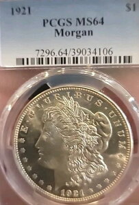 1921�N ���O���� ���A �X�[�p�[�u �W�F���v���[�t �t���X�g�f�o�C�X ���A�^�C�v PCGS 64+PQ