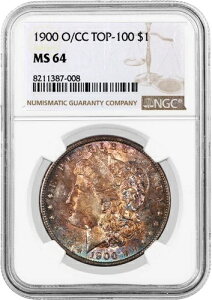 1900 O $1 �����K����� TOP 100 VAM 11 O/CC NGC MS64 �u���[�x���[�g�[���R�C��