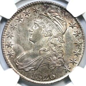 1826 O-118a R-3 NGC MS 62 �L���b�v�h�o�X�g �V���o�[ �n�[�t�h�� 50�Z���g