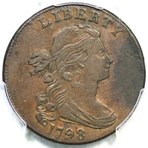 1798 S-172 R-2 PCGS XF 40 �h���[�v�o�X�g ���[�W�Z���g�R�C�� 1�Z���g