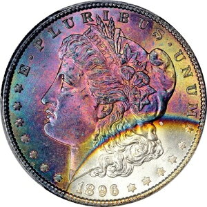 1896�N PCGS MS65 - ���ɔ��������C���{�[�g�[���̃����K�����AA
