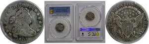 1807�N 10�Z���g �h���[�v�o�X�g�_�C�� PCGS XF �ڍ׃_���[�W����