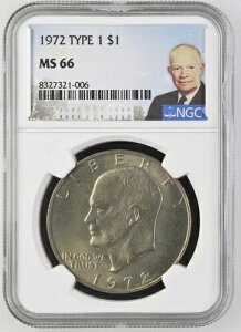 1972�N - P �A�C�[���n���[�E�_���[ 1�h�� �^�C�v1 �N���b�h NGC �A�C�N�ё����ʃ��x�� MS-66