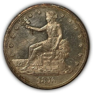 1876�N �v���[�t �g���[�h�h�� PCGS PR�O���[�h�R�C���A�X�N���b�` #23900