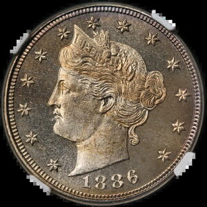 1886�N ���o�e�BV �j�b�P�� �v���[�t NGC PF66 �J���I �������F
