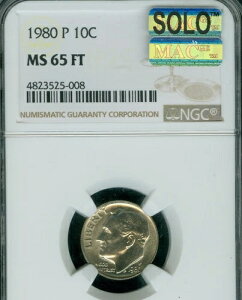 1980�N P ���[�Y�x���g �_�C�� NGC MS65 FT PQ MAC SOLO �ō��i�� & �V�~�Ȃ� �ɂ߂Ċ� *